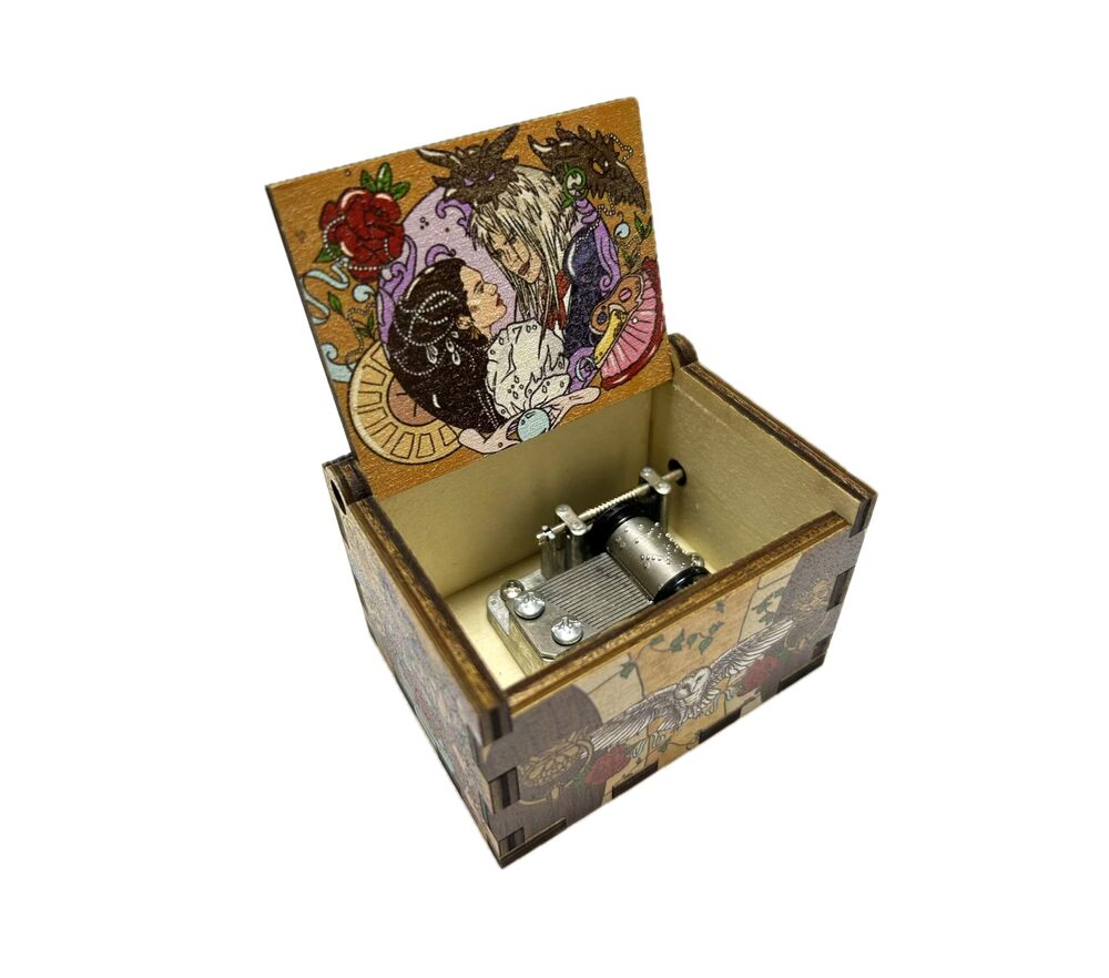 4347 Labyrinth Music Box Hand Cranked Music Box Fantasy Music Box